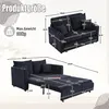 Dimensions and details of a sofa bed. Produktbild-Vorschau