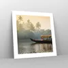 Poster - Poster ohne Rahmen - Indien Boot Fluss - 40x40 cm Produktbild-Vorschau 7