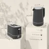 Zestaw śniadaniowy HOMCOM z czajnikiem elektrycznym o Podgląd zdjęcia produktu 3