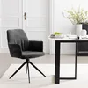 home24 Drehbarer Armlehnenstuhl - Grau - Chenille - Eisen - Produktbild-Vorschau 3