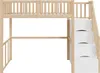 OKWISH Lit Mezzanine 90x200 cm Bois Enfant avec Escalier Voir les images du produit 5