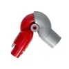 A red and silver articulated elbow joint, likely a vacuum cleaner attachment. Voir les images du produit