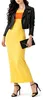 Diesel M-CRESP ABITO Damen Kleid Maxikleid Gelb Produktbild-Vorschau 4