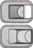 Contenitore per prodotti sfusi con dosatore GRIGIO 3,2 l Anteprima dell’immagine prodotto 5