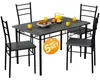 CASARIA® Gruppo di Sedute Leo Set 5 Pezzi Tavolo da Pranzo Anteprima dell’immagine prodotto 2