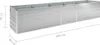 vidaXL Lit surélevé de jardin Acier galvanisé 400×80×77 cm Voir les images du produit 9
