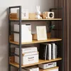 Hoher Bücherregal Schrank Loft Metallrahmen Industrieller Produktbild-Vorschau 5