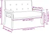 vidaXL 2-Sitzer-Sofa Schwarz Kunstleder Produktbild-Vorschau 7