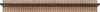 A long, narrow product shot of a wall unit with a slatted wood background and a dark, horizontal element in the foreground. Podgląd zdjęcia produktu