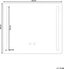 BELIANI Koupelnové zrcadlo transparentní 60 x 70 cm se Náhled obrázku produktu 7