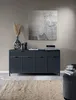 AX LIVING Berlinette 1 Buffet bleu avec tiroirs Indigo Voir les images du produit 2