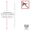 WENKO 3er Teleskop Garderoben Edelstahl Ständer Kleider Produktbild-Vorschau 3