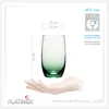 PLATINUX Elegante Ombré Trinkgläser Grün aus Glas 280ml Produktbild-Vorschau 3