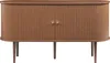 A wooden sideboard with two doors and four legs, presented against a white background. Náhled obrázku produktu