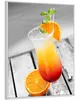 Wallario Wandbild Bunter Cocktail am Pool mit Hintergrund Produktbild-Vorschau 2