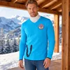 Nebulus longsleeve VEIT men, koszula casual, dekolt V, Podgląd zdjęcia produktu 3