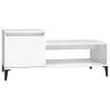 The Living Store Couchtisch Weiß 100x50x45 cm Holzwerkstoff Produktbild-Vorschau 2