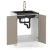 ULWEHOME | Spülenunterschrank 60 cm Beige, Produktbild-Vorschau 3