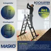 MASKO® Baugerüst mit Arbeitsbühne, Arbeitsgerüst 4in1 Produktbild-Vorschau 4