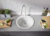 PRIMAGRAN Spülbecken Rund Weiß 50x50cm, Granitspüle 1 Produktbild-Vorschau 7