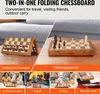 Jeu d'échecs magnétique en bois VEVOR, Jeu de dames aux Voir les images du produit 4