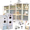 A toy fire station and police station playset with vehicles and figures. Náhľad obrázku produktu