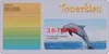A marketing image with text and a graphic of a dolphin jumping out of the water. Produktbild-Vorschau