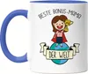 Beste Bonus-Mama der Welt Tasse Blau Mutterliebe Pokal Produktbild-Vorschau 1