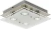 B.K.Licht LED Deckenleuchte Nickel matt quadratisch 25cm 4 Produktbild-Vorschau 1