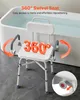 Silla de ducha giratoria VEVOR con reposabrazos y respaldo, Vista previa de la imagen del producto 2
