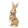 Großer Keramik Hase mit Schleife in Braun, 25 cm Produktbild-Vorschau 2