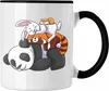 Trendation - Panda Fuchs Hase Tasse Geschenk Lustiger Produktbild-Vorschau 1