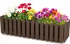 Balkonkasten Blumentopf Pflanzkasten Zaun Braun B 58cm 10 L Produktbild-Vorschau 1