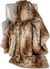 A faux fur blanket draped over a chair. Náhled obrázku produktu