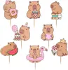 Dekorácia Topper Cake Picks Muffins Capybara Birthday Party Náhľad obrázku produktu 1