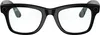 A front view of a pair of black Ray-Ban Meta Wayfarer smart glasses with clear lenses, set against a white background. Voir les images du produit