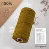 Makramee Garn (Olive) 3mm x 100m - 100% Baumwolle - Produktbild-Vorschau 2