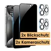 2x Blickschutzfolie Sichtschutzglas + 2x Kameraschutz für Produktbild-Vorschau 1