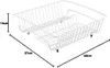 Afdruiprek vierkant, wit, 40 x 37 x 14 cm - Perfect voor uw Productafbeelding-voorbeeld 5