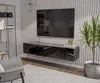 Szafka RTV Czarna Wysoki Połysk - 180 x 40 x 35 cm - Szafka Podgląd zdjęcia produktu 2
