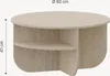 Couchtisch 'Reykhon' Ø80 x 41 cm Wohnzimmertisch mit Produktbild-Vorschau 7