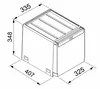 A technical drawing of a product with dimensions indicated. Anteprima dell’immagine prodotto