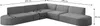 Ecksofa Designersofa PALMA in Stoff Ascot Beige Universal Produktbild-Vorschau 2