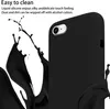 A black phone case is shown with black liquid splashing around it. Náhled obrázku produktu