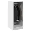 Kleiderschrank Weiß 48x41x102 cm Holzwerkstoff Produktbild-Vorschau 4