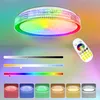 A ceiling light with a remote control and color selection options. Náhled obrázku produktu