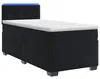 vidaXL Boxspringbett mit Matratze und LED Schwarz 90 x 200 Produktbild-Vorschau 1