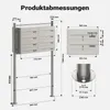 System skrzynek na listy Wiltec 8 stal nierdzewna 945 x 270 Podgląd zdjęcia produktu 9