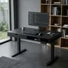 Czarne biurko elektryczne 100x60 cm z szufladą i USB Podgląd zdjęcia produktu 7