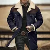 ASKSA Hommes Vintage Veste en daim Chaudement doublée Veste Voir les images du produit 2